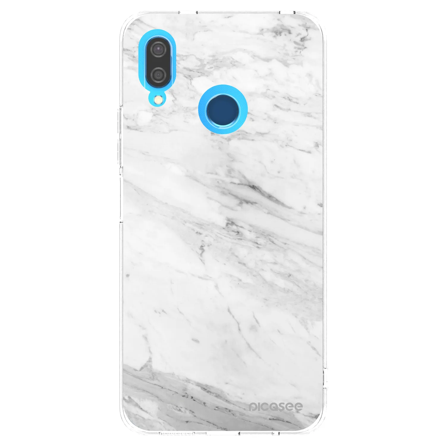 Picasee Huawei P20 Lite Hülle - Transparentes Silikon - White marble