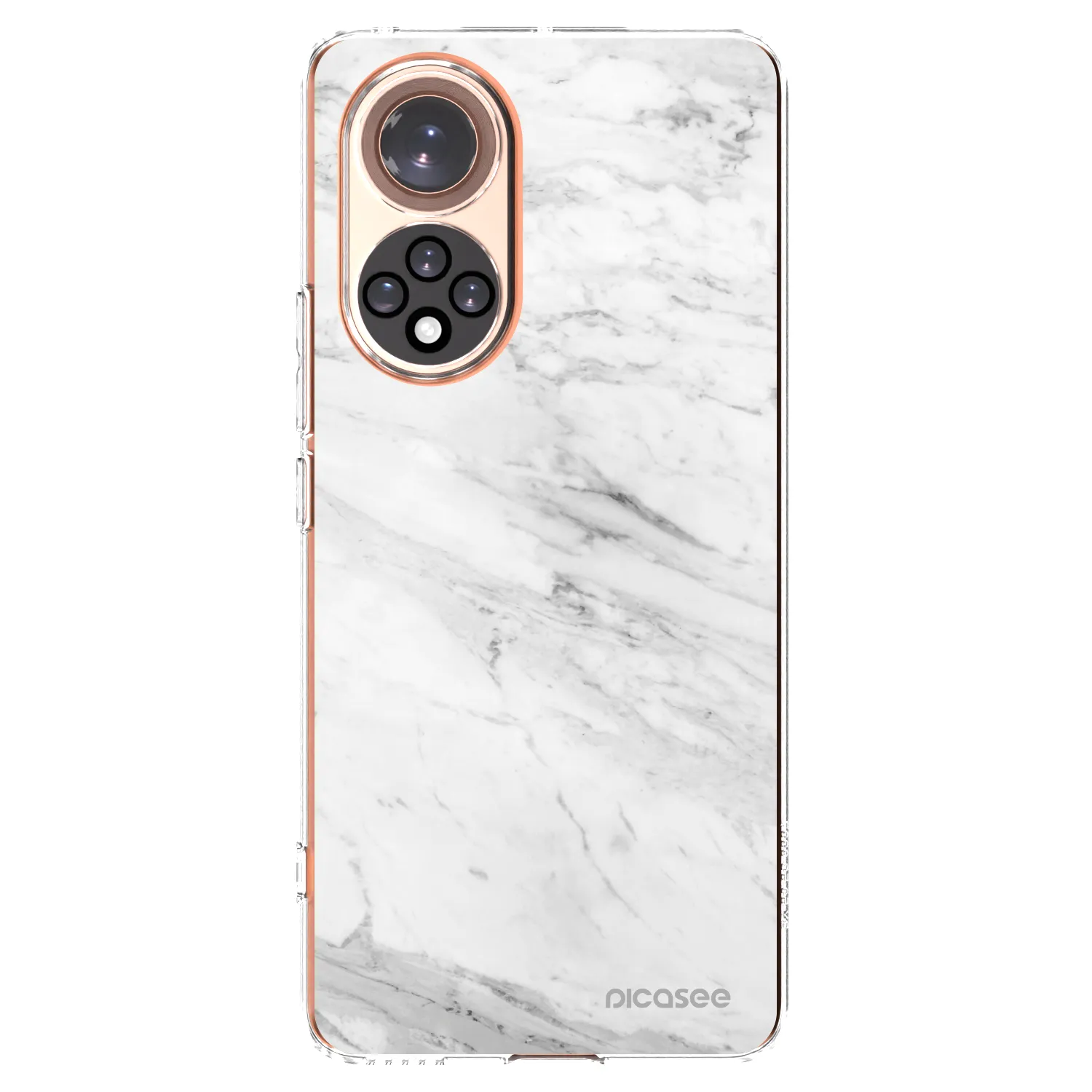 Picasee Honor 50 5G Hülle - Transparentes Silikon - White marble