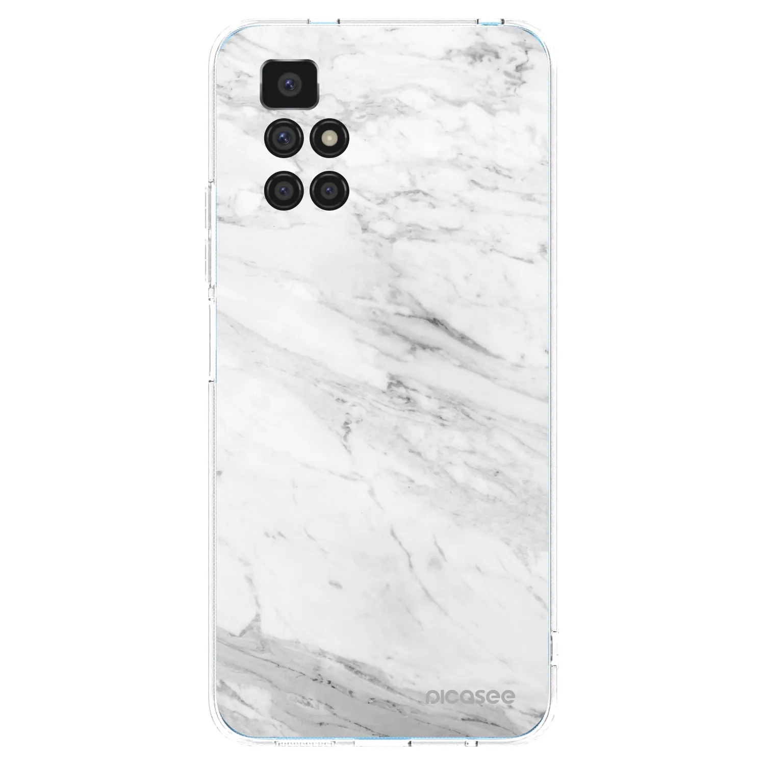 Picasee Xiaomi Redmi 10 (2022) Hülle - Transparentes Silikon - White marble