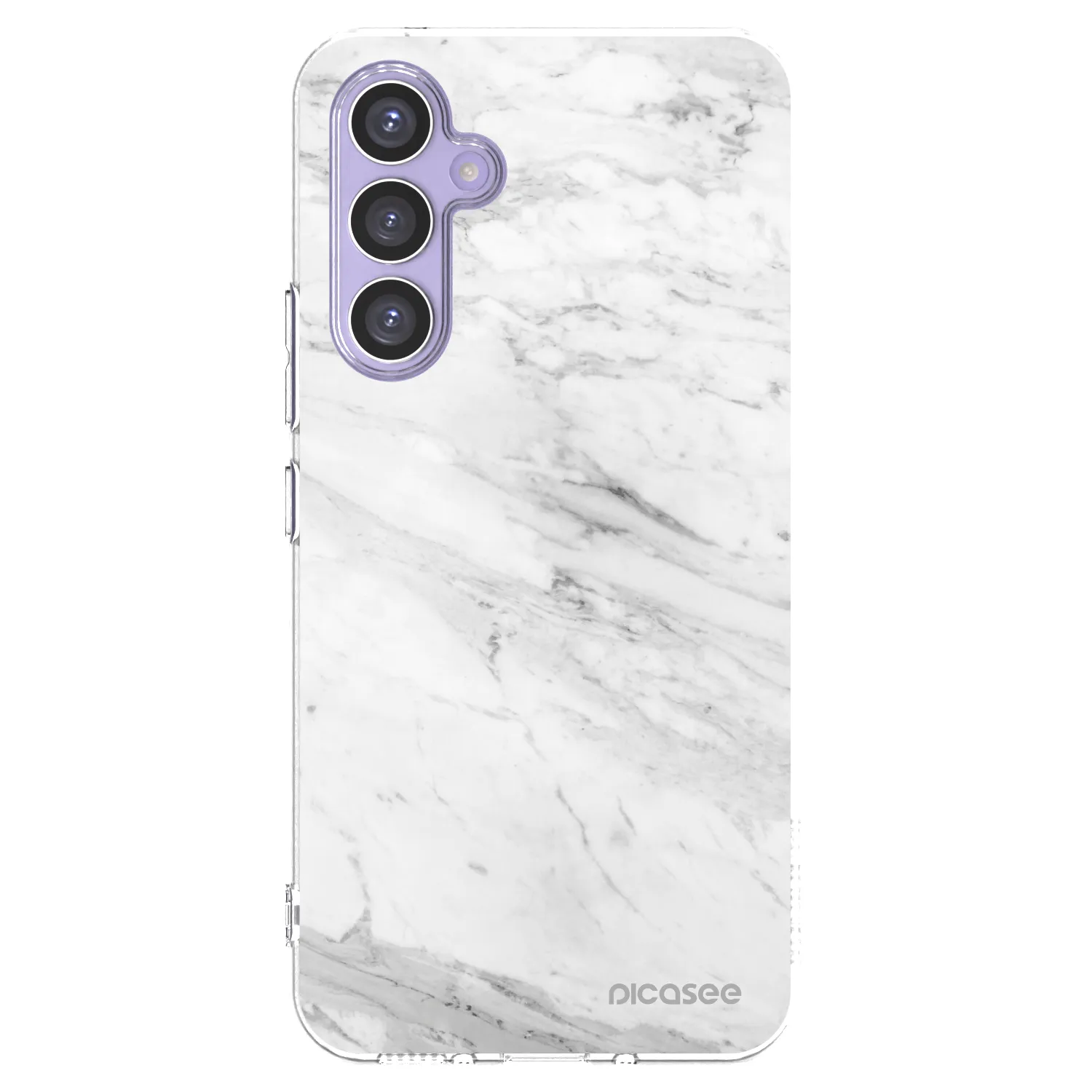 Picasee Samsung Galaxy A54 5G A546B Hülle - Transparentes Silikon - White marble