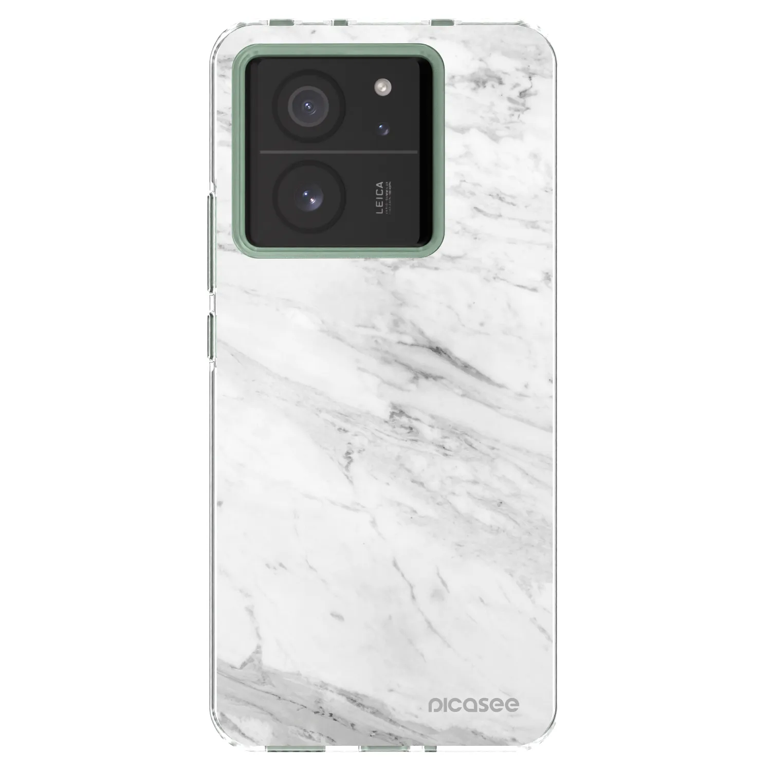 Picasee Xiaomi 13T Pro Hülle - Transparentes Silikon - White marble