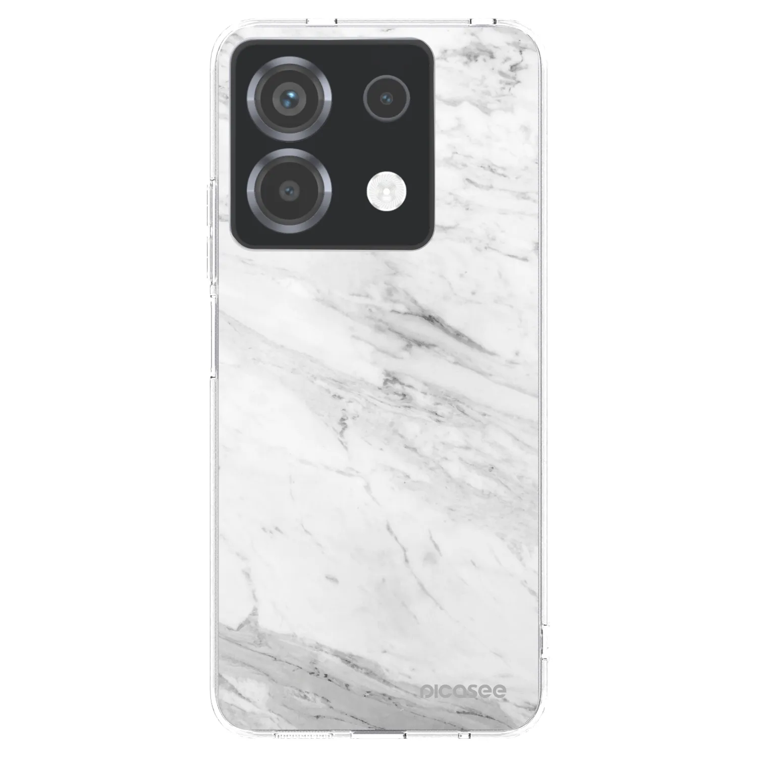 Picasee Xiaomi Poco X6 Hülle - Transparentes Silikon - White marble