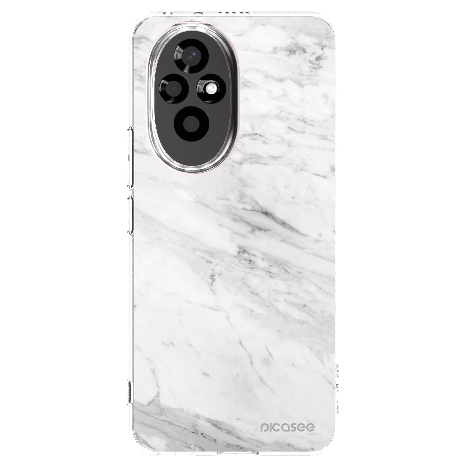 Picasee Honor 200 5G Hülle - Transparentes Silikon - White marble