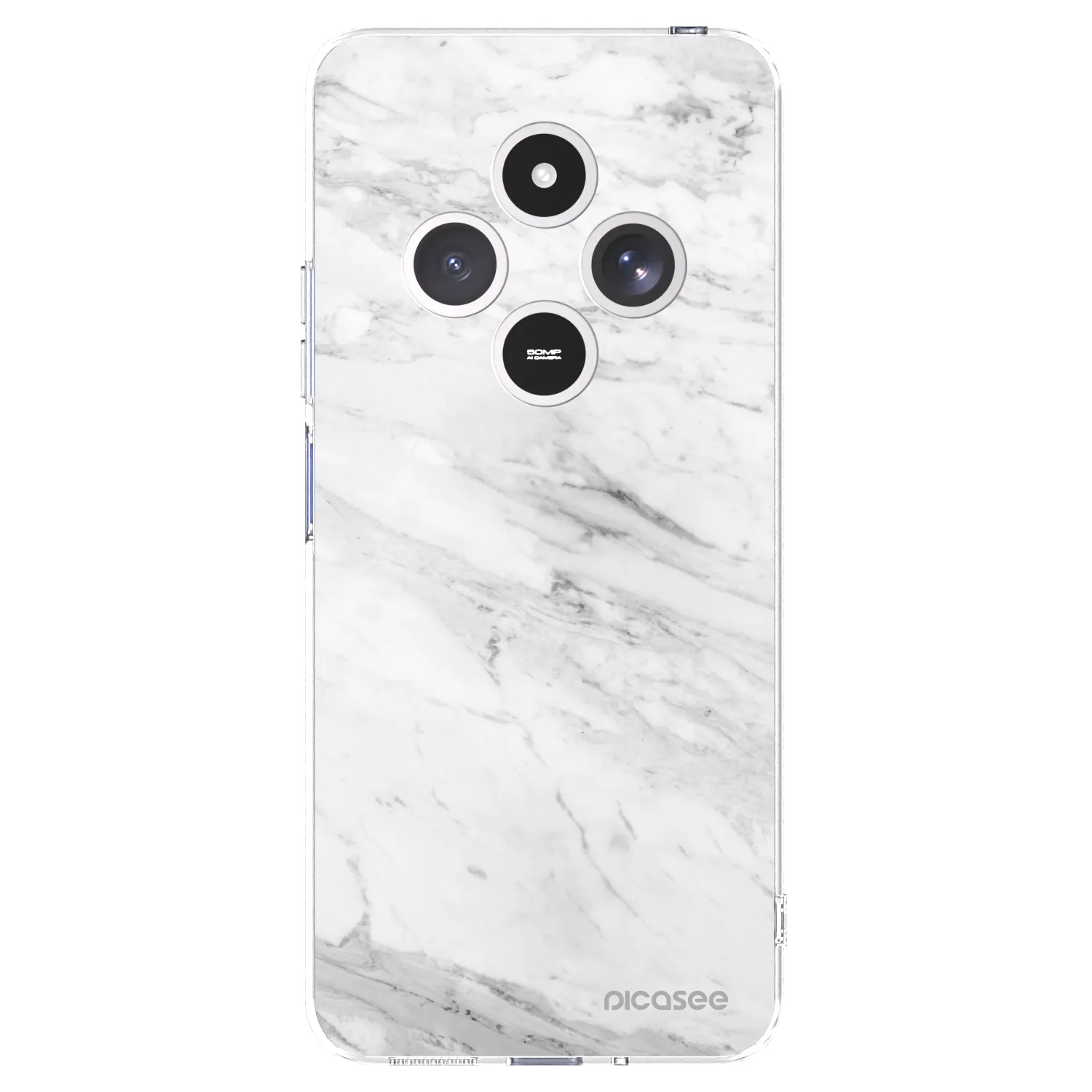 Picasee Xiaomi Redmi 14C Hülle - Transparentes Silikon - White marble