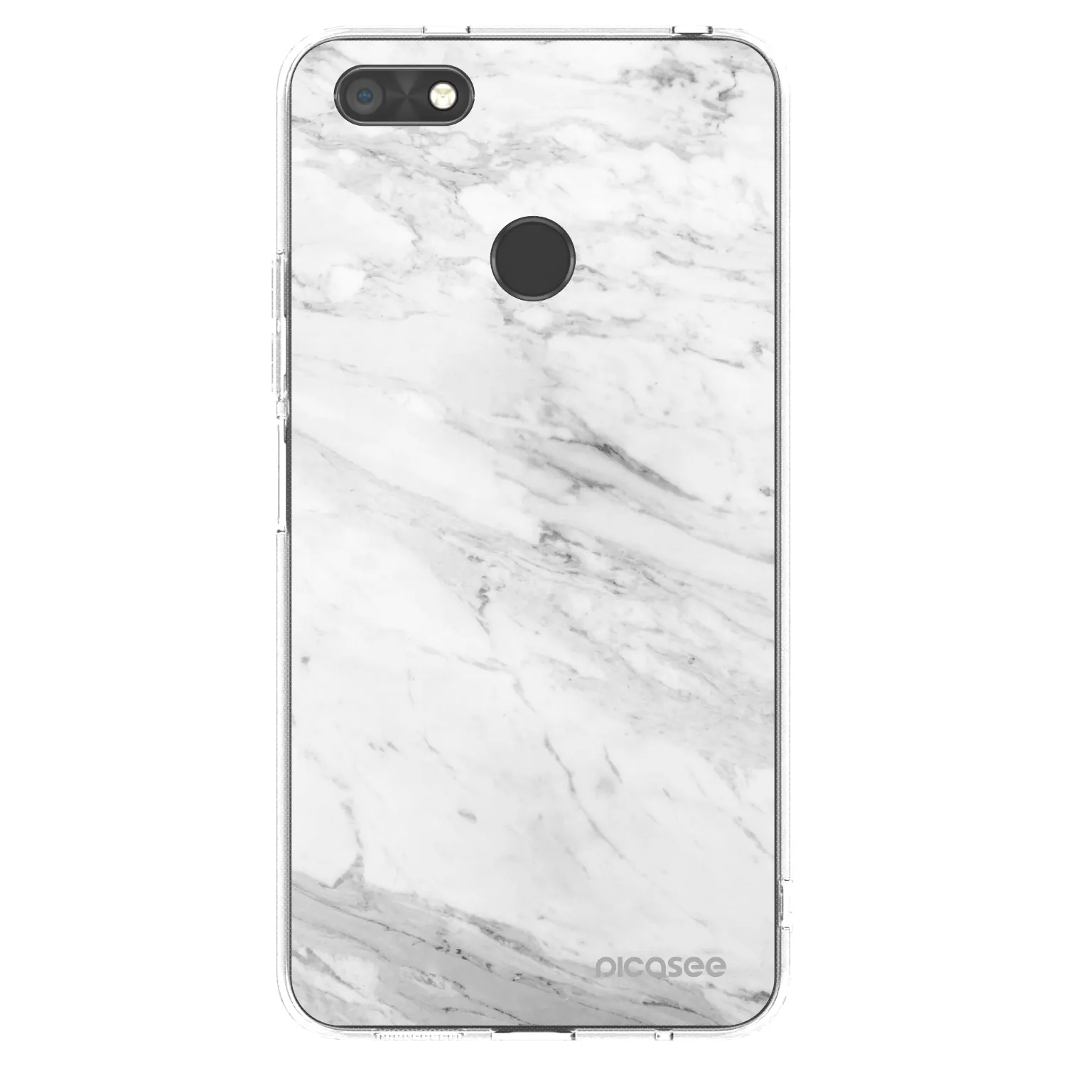 Picasee Huawei P9 Lite Mini Hülle - Transparentes Silikon - White marble