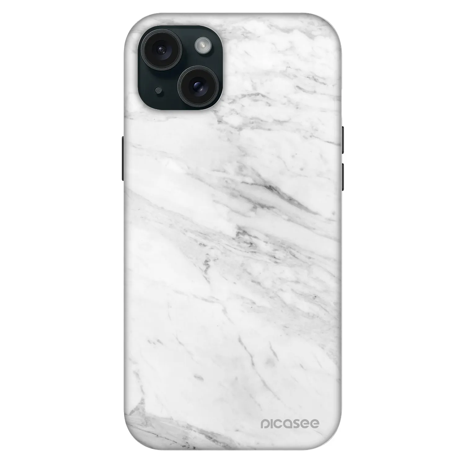 Picasee Fashion Case MagSafe für Apple iPhone 15 Plus - White marble