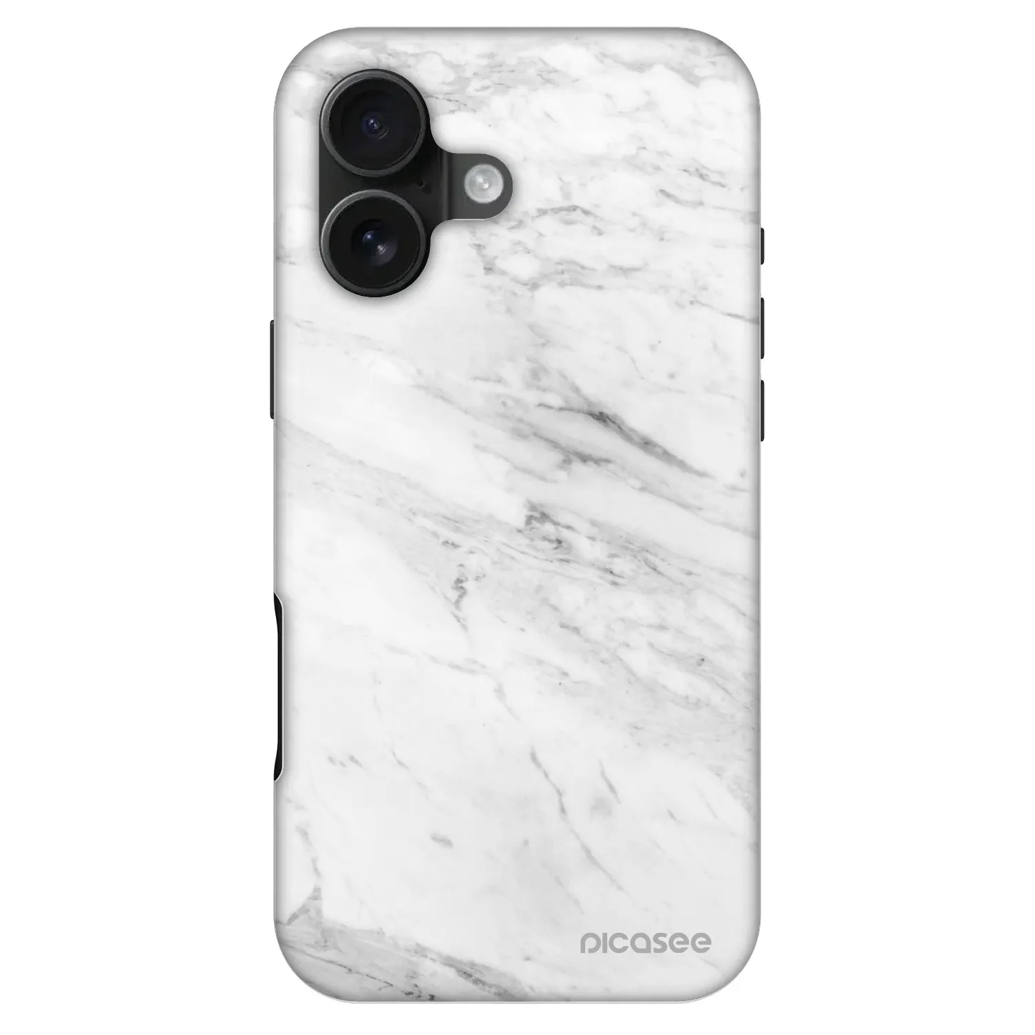 Picasee Fashion Case MagSafe für Apple iPhone 16 - White marble