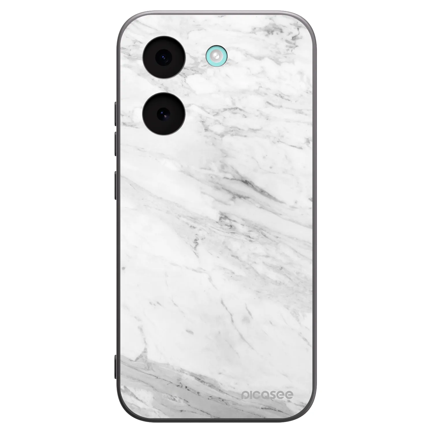 Picasee Xiaomi Poco X8 Pro Hülle - Schwarzes Silikon - White marble
