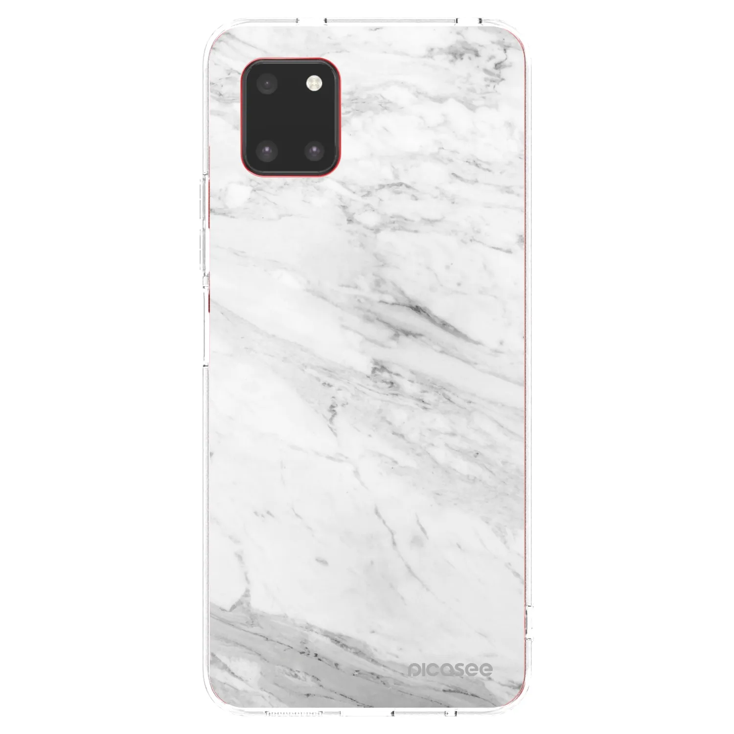 Picasee Samsung Galaxy Note 10 Lite N770F Hülle - Transparentes Silikon - White marble