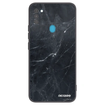 Hülle für Samsung Galaxy M11 - Black marble