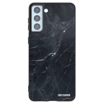 Picasee Samsung Galaxy S21+ 5G G996F Hülle - Schwarzes Silikon - Black marble
