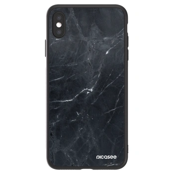Picasee ULTIMATE CASE für Apple iPhone XS Max - Black marble