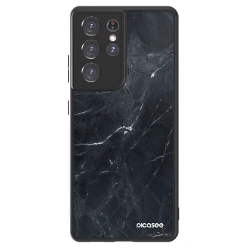 Hülle für Samsung Galaxy S21 Ultra 5G G998B - Black marble
