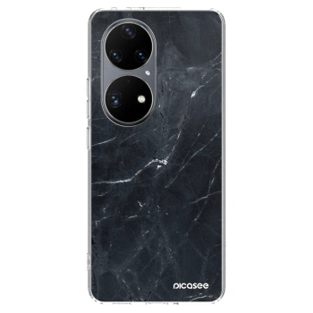 Hülle für Huawei P50 - Black marble