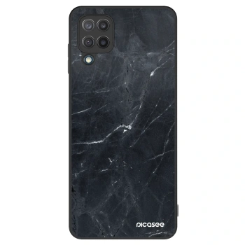 Hülle für Samsung Galaxy M12 M127F - Black marble