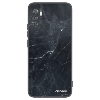 Picasee Xiaomi Poco M3 Pro 5G Hülle - Schwarzes Silikon - Black marble