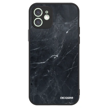 Picasee ULTIMATE CASE MagSafe für Apple iPhone 12 - Black marble