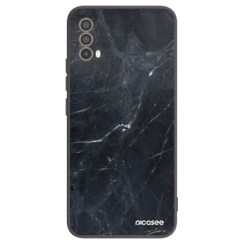 Hülle für Motorola Moto E40 - Black marble