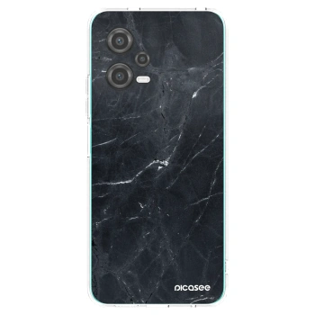 Picasee Xiaomi Poco X5 Hülle - Transparentes Silikon - Black marble