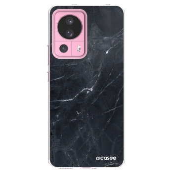 Picasee Xiaomi 13 Lite Hülle - Transparentes Silikon - Black marble