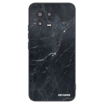 Picasee Xiaomi 13 Hülle - Schwarzes Silikon - Black marble