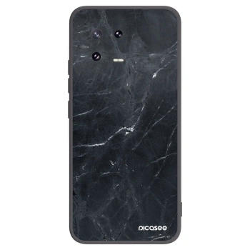 Picasee Xiaomi 13 Pro Hülle - Schwarzes Silikon - Black marble