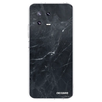 Picasee Xiaomi 13 Pro Hülle - Transparentes Silikon - Black marble
