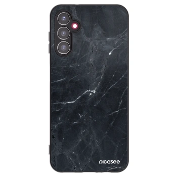 Picasee Samsung Galaxy A14 4G A145R Hülle - Schwarzes Silikon - Black marble