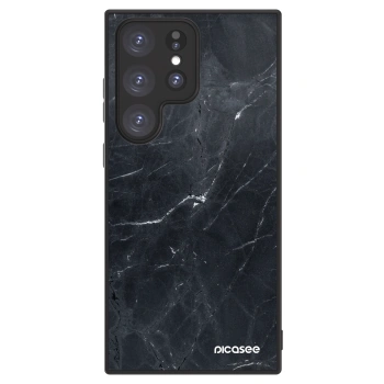 Picasee ULTIMATE CASE PowerShare für Samsung Galaxy S23 Ultra 5G - Black marble
