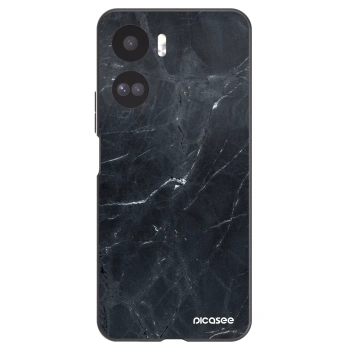Picasee Honor 90 Lite 5G Hülle - Schwarzes Silikon - Black marble