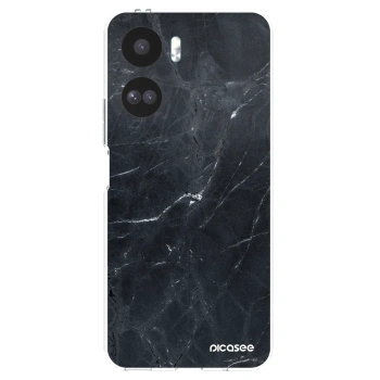 Picasee Honor 90 Lite 5G Hülle - Transparentes Silikon - Black marble