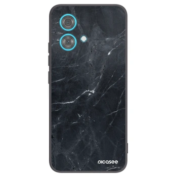 Picasee Motorola Edge 40 Neo Hülle - Schwarzes Silikon - Black marble