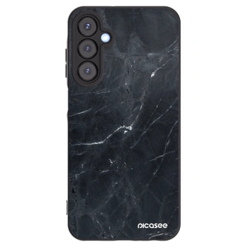 Picasee Samsung Galaxy A25 A256B 5G Hülle - Schwarzes Silikon - Black marble