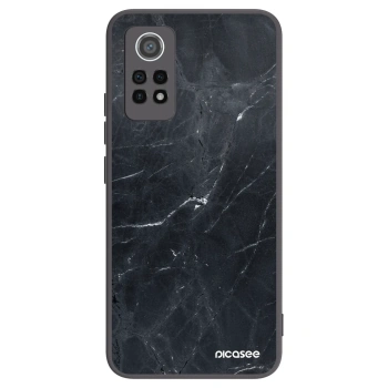 Picasee Xiaomi Redmi Note 12 Pro 4G Hülle - Schwarzes Silikon - Black marble