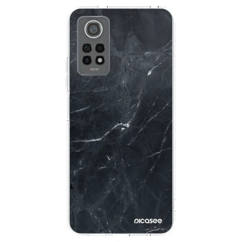 Picasee Xiaomi Redmi Note 12 Pro 4G Hülle - Transparentes Silikon - Black marble