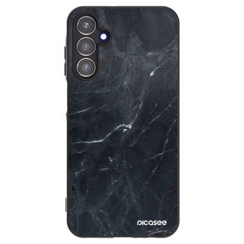 Picasee Samsung Galaxy A15 A156B 5G Hülle - Schwarzes Silikon - Black marble