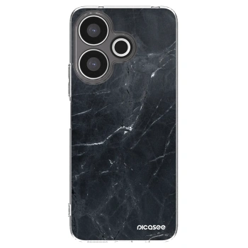 Picasee Xiaomi Redmi 13 4G Hülle - Transparentes Silikon - Black marble