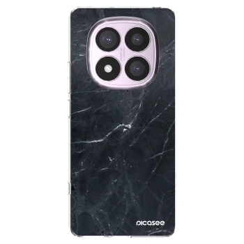 Picasee Xiaomi Redmi Note 14 Pro 4G Hülle - Transparentes Silikon - Black marble