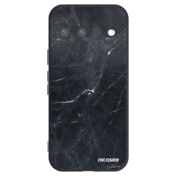 Picasee Google Pixel 9 Hülle - Schwarzes Silikon - Black marble