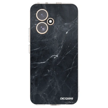 Picasee Honor 400 5G Hülle - Transparentes Silikon - Black marble