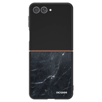 Hülle für Samsung Galaxy Z Flip7 5G - Black marble