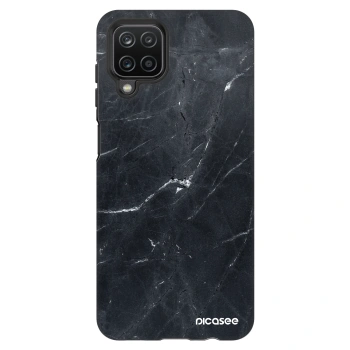 Hülle für Samsung Galaxy A12 A125F - Black marble
