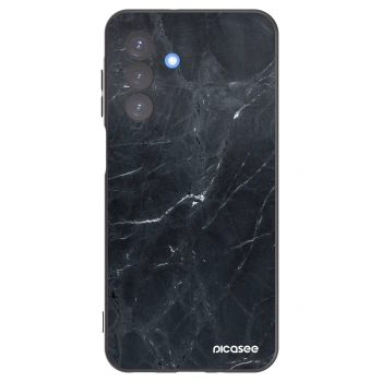 Picasee Samsung Galaxy A17 5G Hülle - Schwarzes Silikon - Black marble