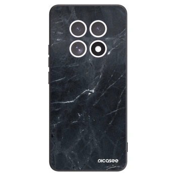 Picasee Xiaomi Redmi Note 15 5G Hülle - Schwarzes Silikon - Black marble