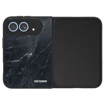 Hülle für Apple iPhone Duo - Black marble