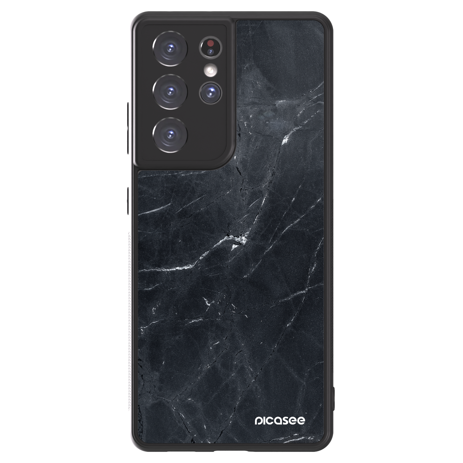 Picasee ULTIMATE CASE für Samsung Galaxy S21 Ultra 5G G998B - Black marble