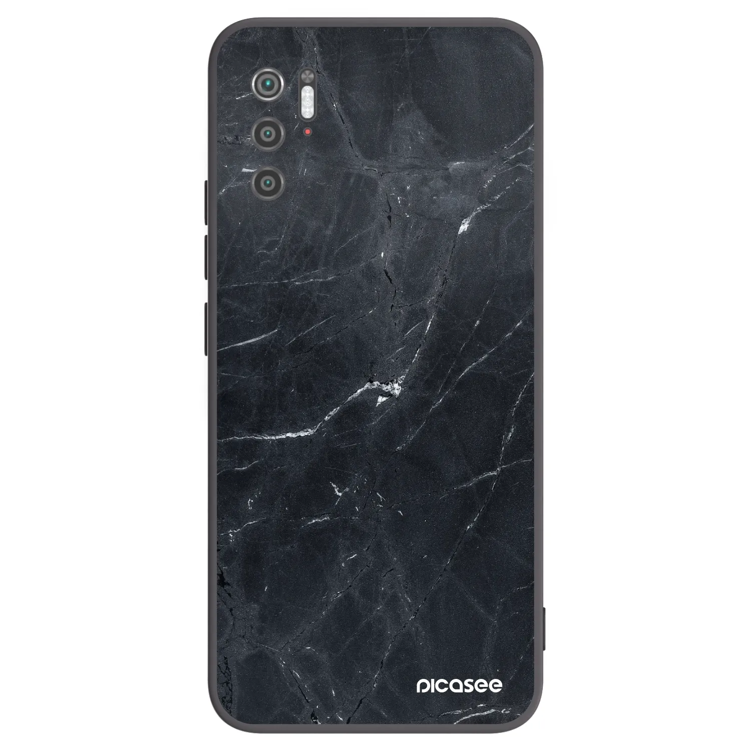 Picasee Xiaomi Poco M3 Pro 5G Hülle - Schwarzes Silikon - Black marble