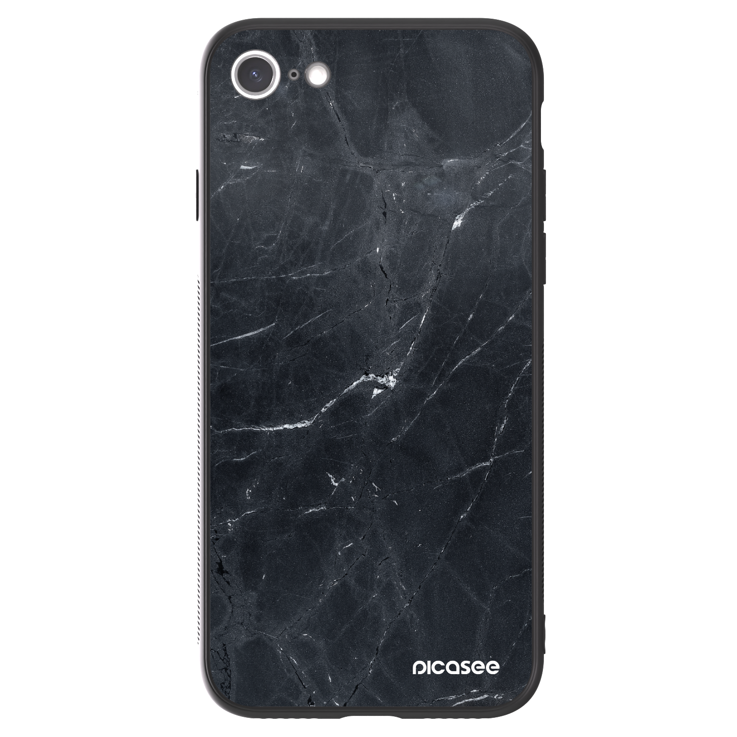 Picasee ULTIMATE CASE für Apple iPhone SE 2022 - Black marble