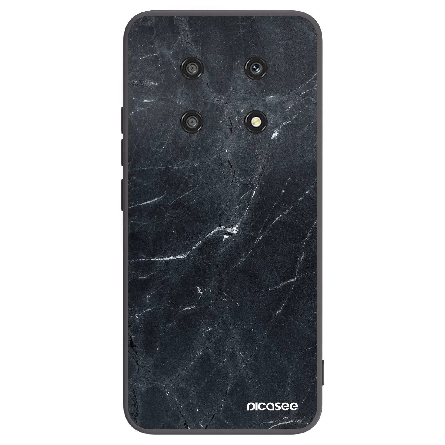 Picasee Honor Magic4 Lite 5G Hülle - Schwarzes Silikon - Black marble