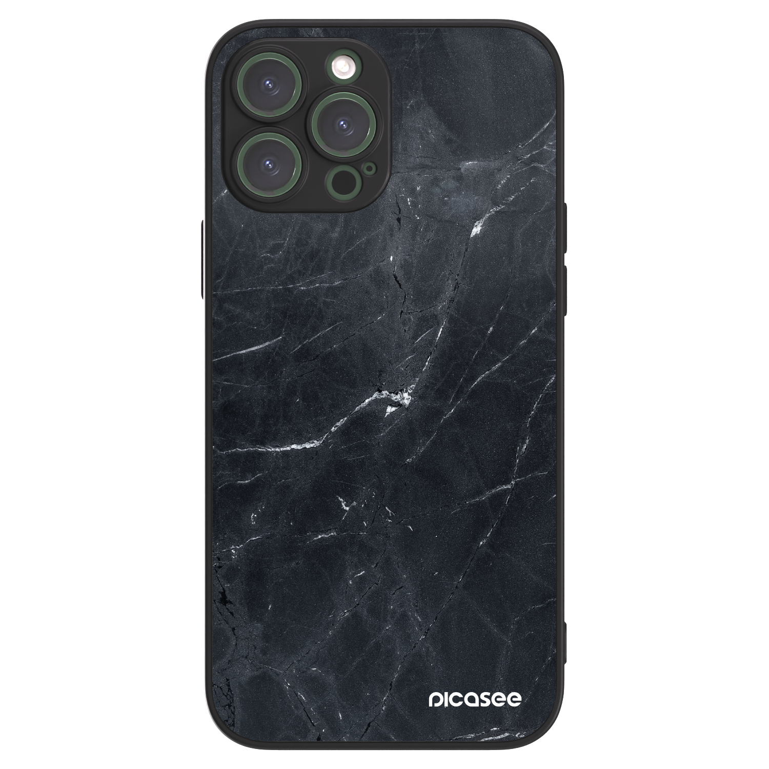 Picasee ULTIMATE CASE MagSafe für Apple iPhone 13 Pro Max - Black marble